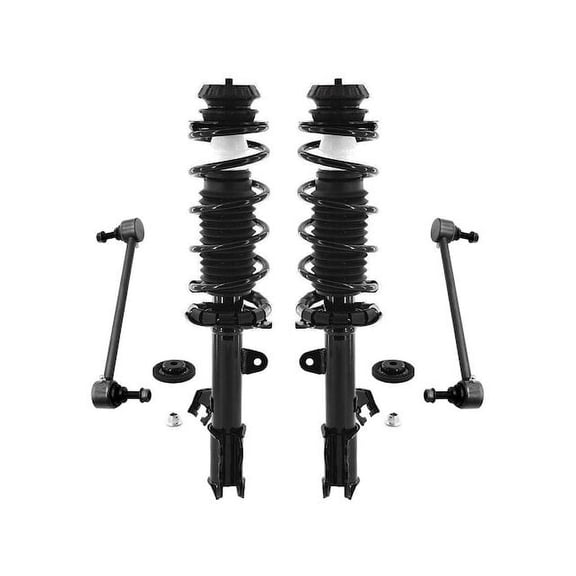 Front Strut Assembly and Sway Bar Link Kit - Compatible with 2014 - 2019 Nissan Versa Note 2015 2016 2017 2018
