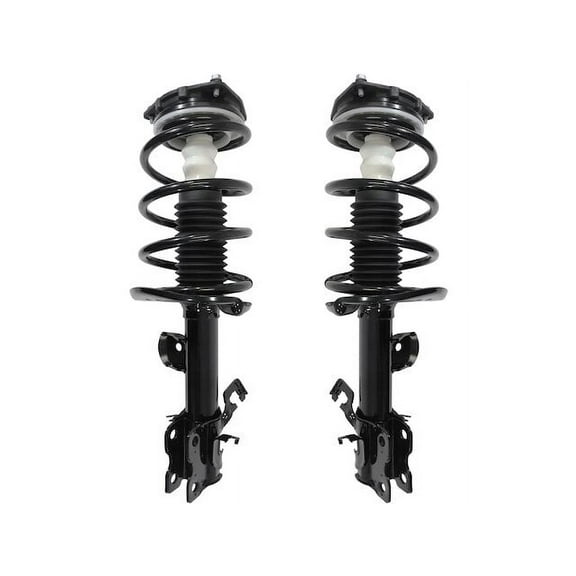 Front Strut and Coil Spring Assembly - Set of 2 - Compatible with 2011 - 2017 Nissan Juke S, SL, SV (Excludes All Wheel Drive and Nismo Models) 2012 2013 2014 2015 2016