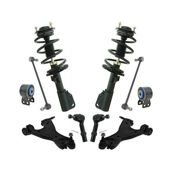 Front Strut Coil Spring Control Arm Kit 10 Piece - Compatible with 2013 - 2016 GMC Acadia 2014 2015