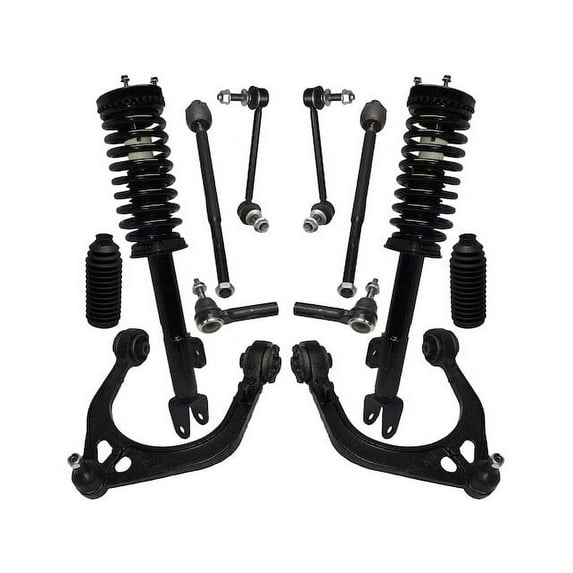 Front Strut Coil Spring Control Arm Tie Rod Kit - Compatible with 2005 - 2008 Dodge Magnum 2006 2007