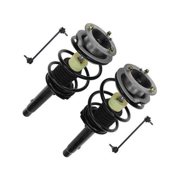 Front Strut Coil Spring Sway Bar Link Kit 4 Piece - Compatible with 1999 - 2000 BMW 323i Sedan