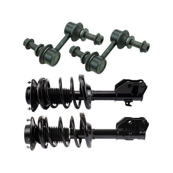 Front Strut Coil Spring Sway Bar Link Kit 4 Piece - Compatible with 2013 - 2015 Subaru XV Crosstrek 2014