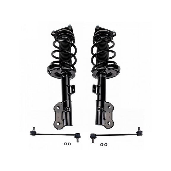 Front Strut Coil Spring Sway Bar Link Kit 4 Piece - Compatible with 2014 - 2019 Kia Soul 2015 2016 2017 2018