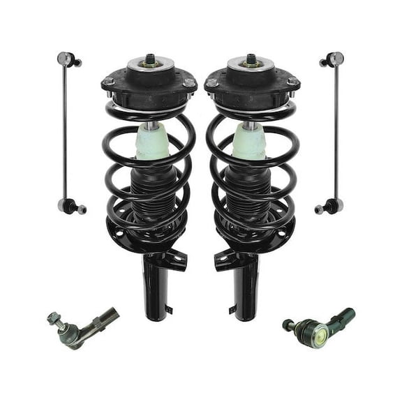 Front Strut Coil Spring Sway Bar Link Kit 6 Piece - Compatible with 2006 - 2010 Volkswagen Jetta 2007 2008 2009