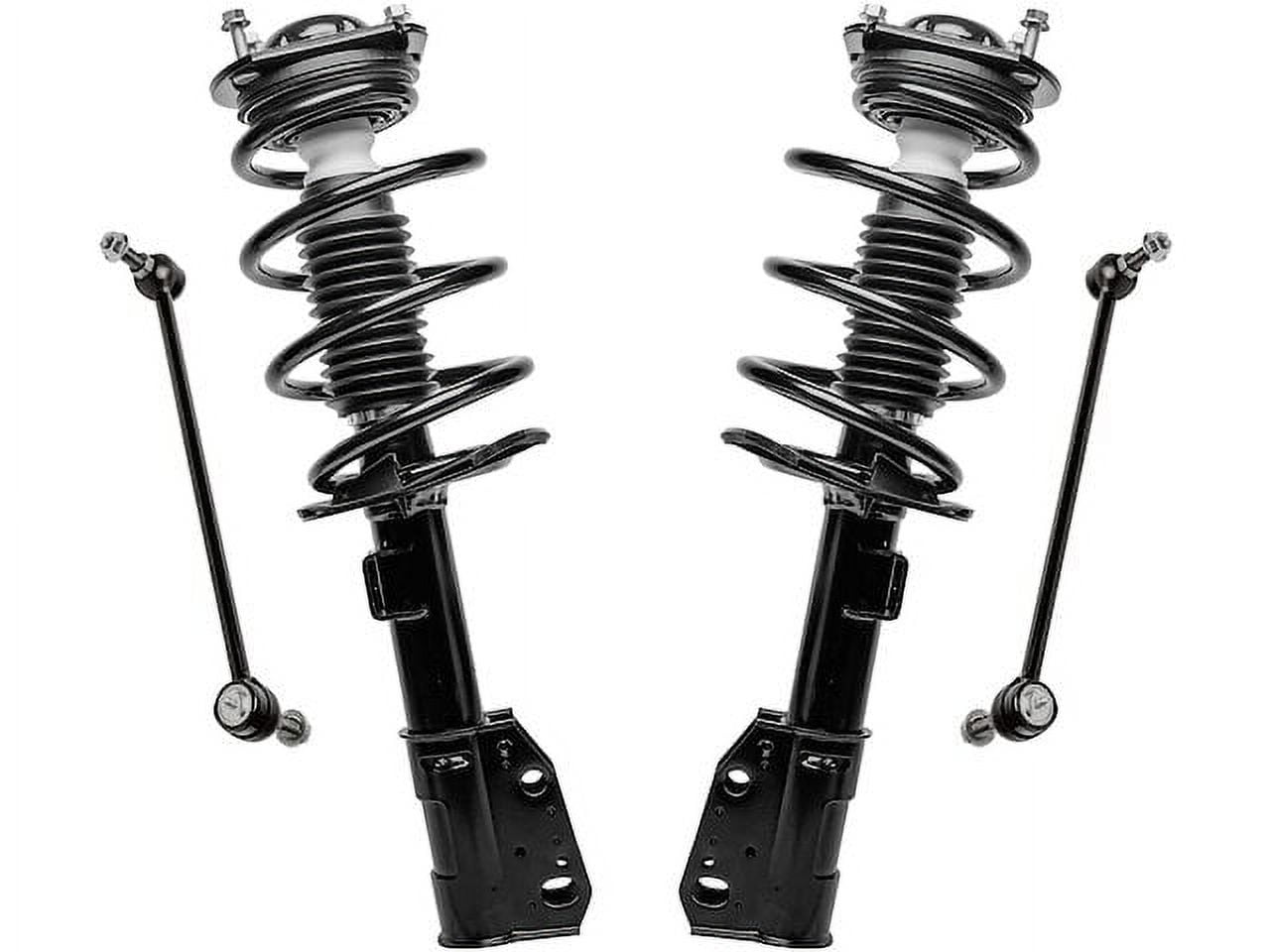 Front Strut Coil Spring and Sway Bar Link Kit - 4 Piece - Compatible ...