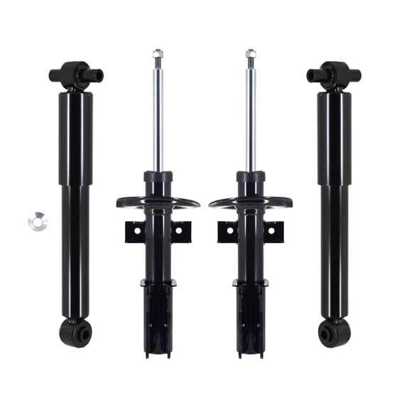 Set Front Suspension Strut-Rear Shock Absorber For 2009-2012 Chevrolet Traverse Monotube Performance Upgrade