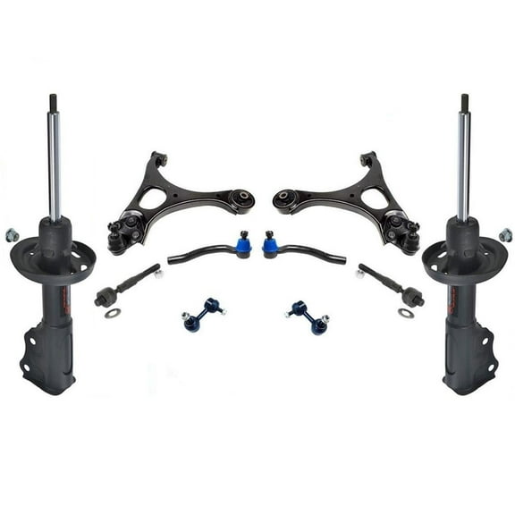 Front Struts Control Arms Ball Joints Tie Rods For 06-11 Honda Civic SI 2.0L