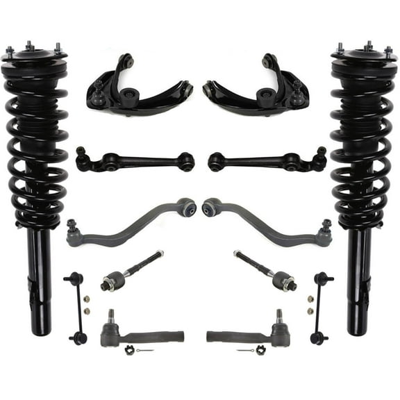Front Struts Control Arms Tie Rods Links 12 Pcs Fits MKZ Front Wheel Drive 07-09