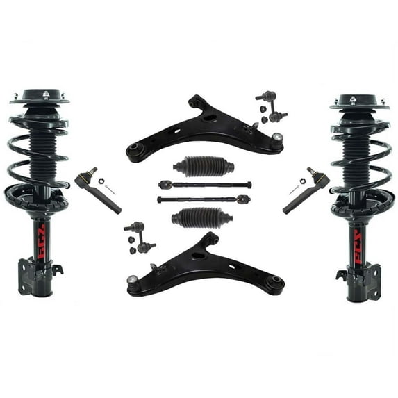 Front Struts Control Arms Tie Rods Links Fits 2014-2016 Subaru Forester XT 2.0L