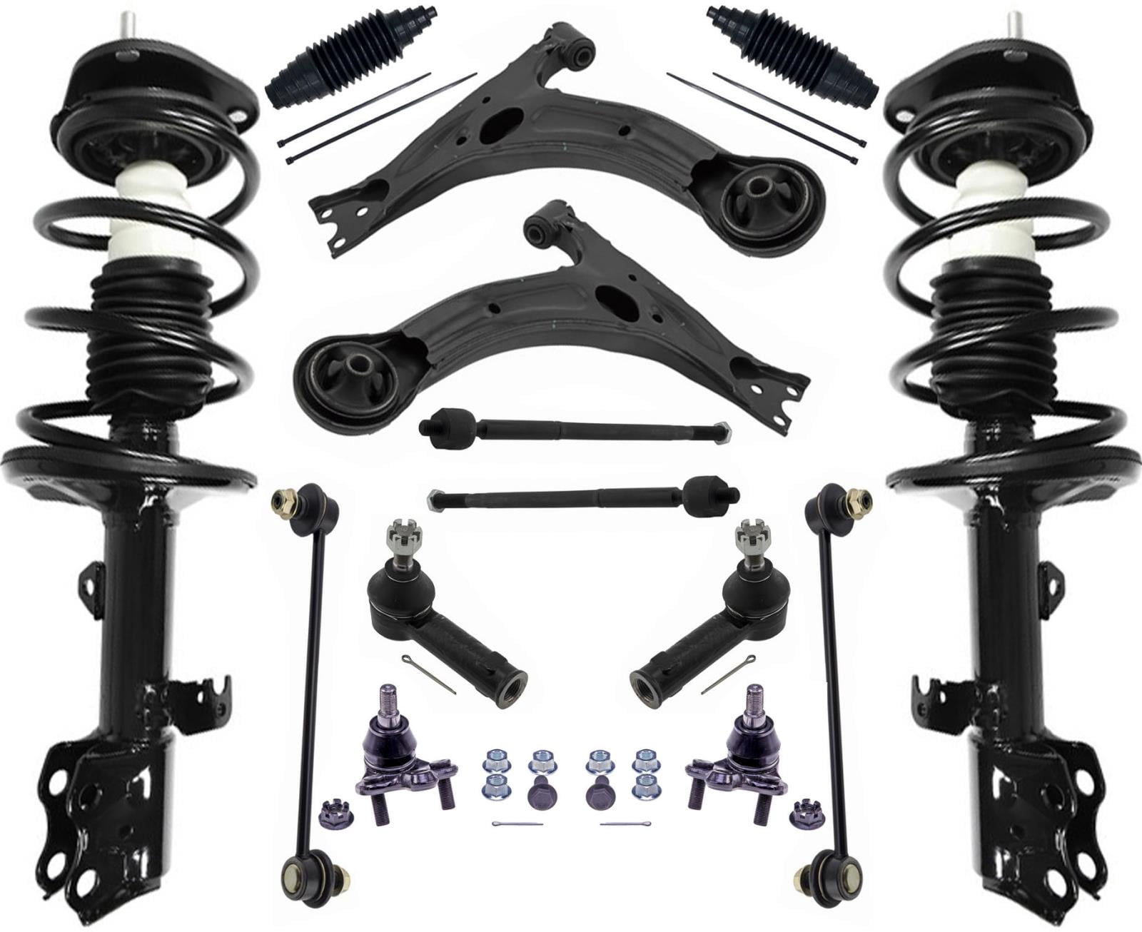 Front Struts And Coil Spring Assembly Pair For 2009-2013 Toyota Matrix - Complete Kit, Direct Fit, 1-Year Warranty