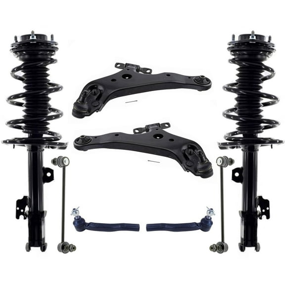 Front Struts Control Arms Tie Ros & Links For 2014-2019 Toyota Highlander 3.5L
