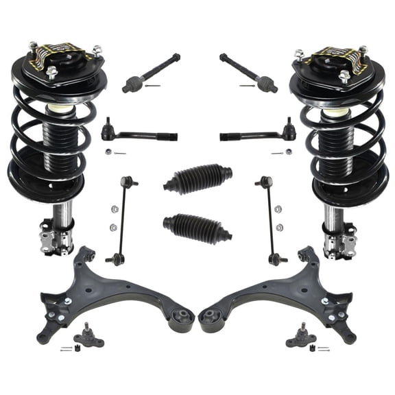 Front Struts Lower Arms Tie Rods Ball Joints & Links 14 Pcs for Kia Optima 07-10