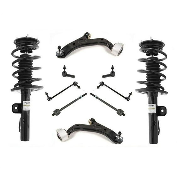 Front Struts Lower Control Arms 10 Pcs Kit For Ford Flex 10-12 Non Turbo Models