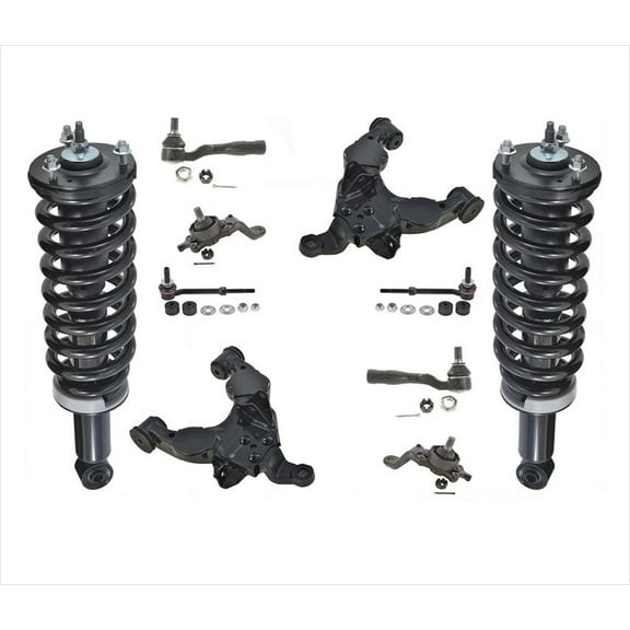 Front Struts Lower Control Arms Ball Joints Tie Rods & Links For Tundra 04-06