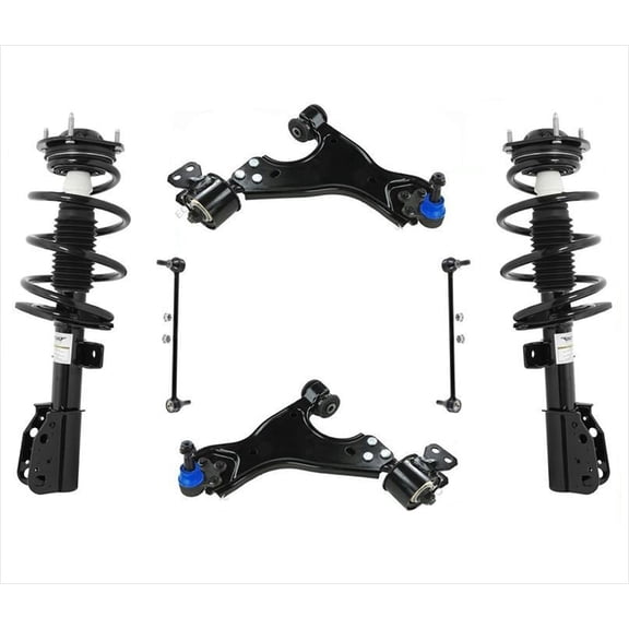 Front Struts Lower Control Arms & Links For GMC Acadia Chevy Traverse 13-15