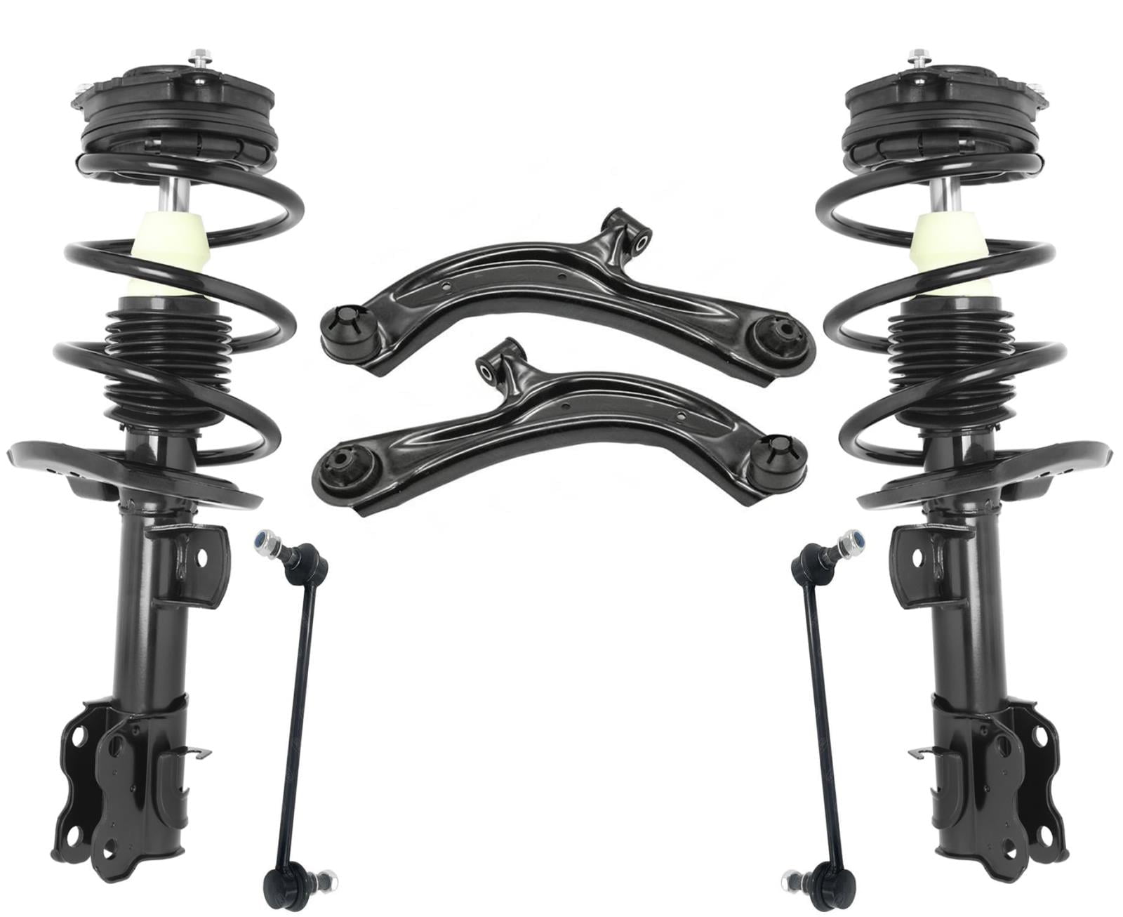 Front Struts Lower Control Arms & Sway Bar Links For Nissan Sentra 1.8L ...