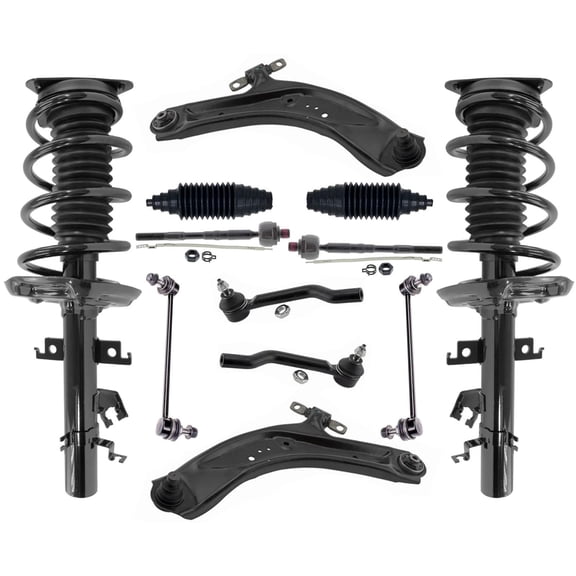 Front Struts Lower Control Arms Tie Rods & Links For Nissan Rogue 2014-2020