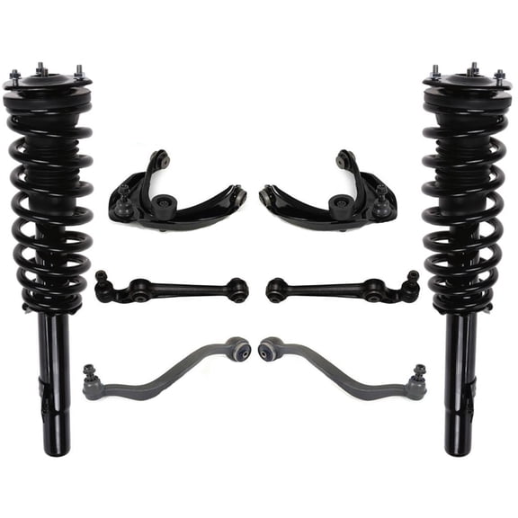 Front Struts Lower & Upper Control Arms Fits Lincoln MKZ Front Wheel Drive 07-09