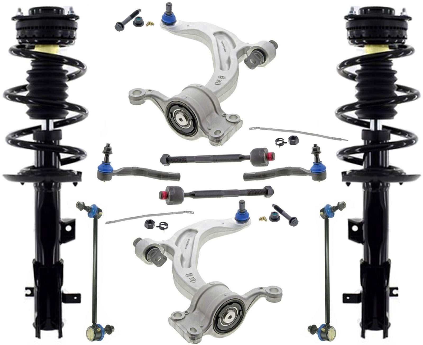 Mevotech Struts Front Struts & Mevotech Control Arms Links For Chrysler Pacifica 3.6L ...