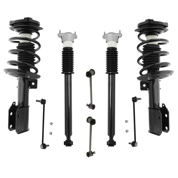 Front Struts Rear Shocks Absorbers for Mercedes-Benz C300 C350 2008-2014 4Matic