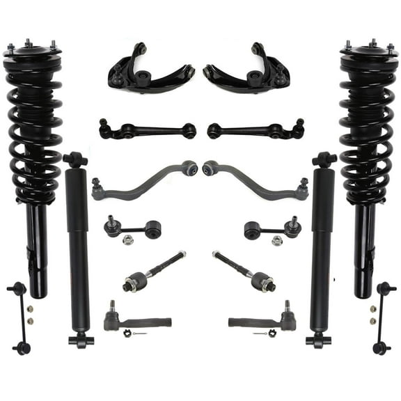 Front Struts Rear Shocks Control Arms 18 Pcs Fits MKZ Front Wheel Drive 07-09