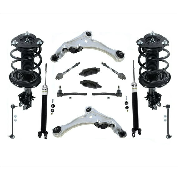 Front Struts Rear Shocks Control Arms Tie Rods 14 Pcs For Nissan Maxima 09-2014