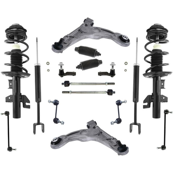 Front Struts & Rear Shocks Control Arms Tie Rods Links for Dodge Dart Aero 13-16