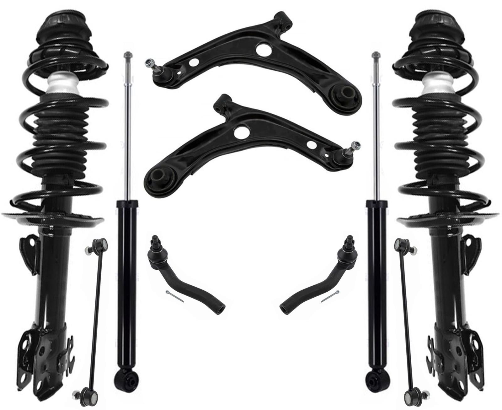 Front Struts Rear Shocks Control Arms Tie Rods & Links for Prius C 2012