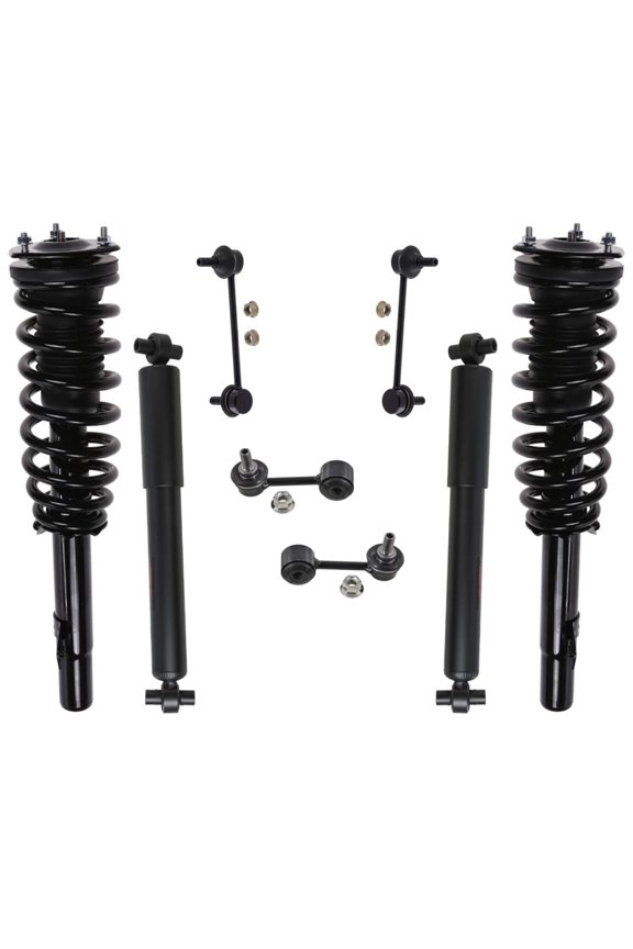 Front Struts Rear Shocks & Links Fits Lincoln MKZ Front Wheel Drive 07-09