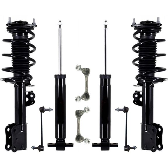 Front Struts Rear Shocks & Links For Mustang 5.0L 15-20 W/O Electronic Suspen.