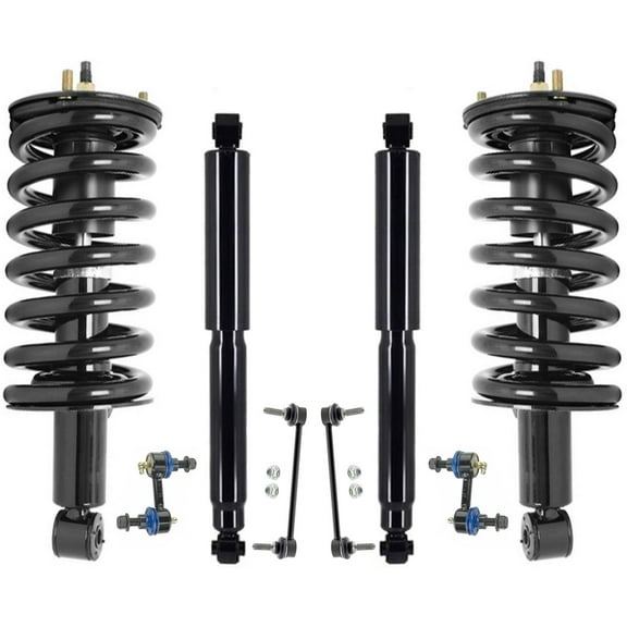 Front Struts & Rear Shocks & Links For Nissan Titan 2017-2019 4 Wheel Drive