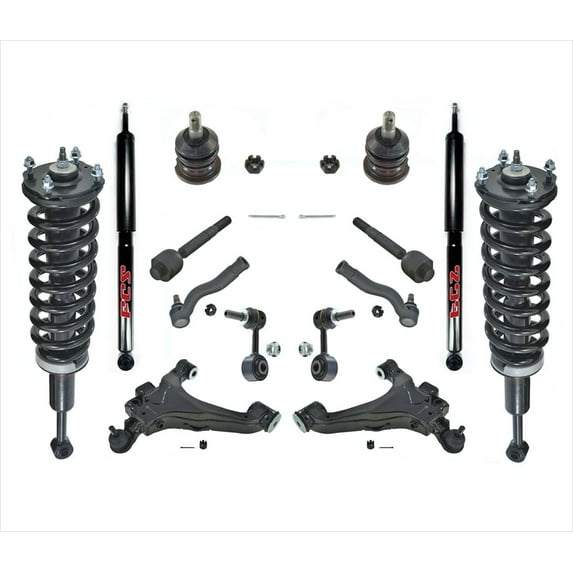 Front Struts Rear Shocks Lower Control Arms + 8 Pcs Kit for Toyota Tundra 07-13