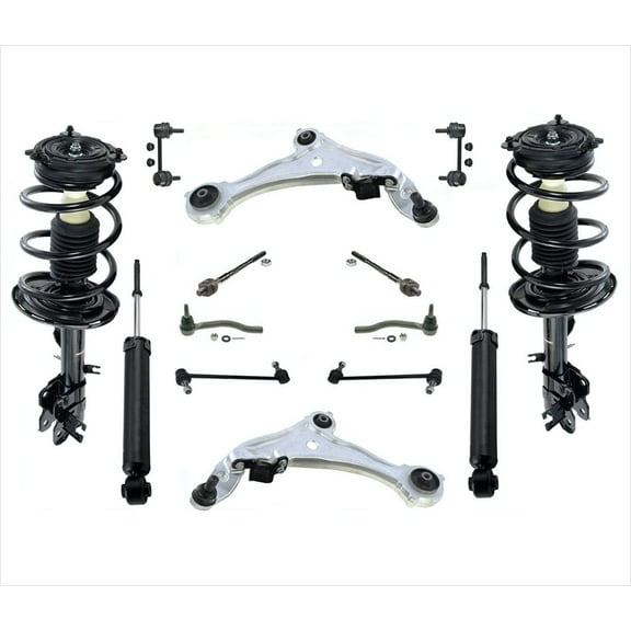 Front Struts Shocks Control Arms 14Pcs fits 09-14 Murano All Wheel Drive 4 Door