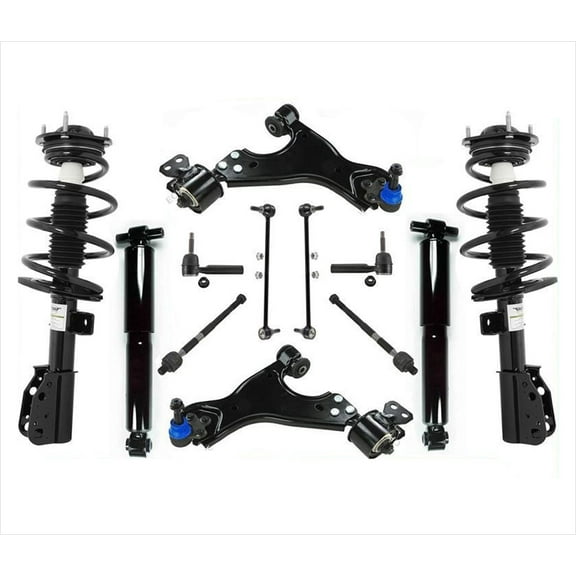 Front Struts Shocks Control Arms Chassis Kit For GMC Acadia Traverse 13-15 12pc