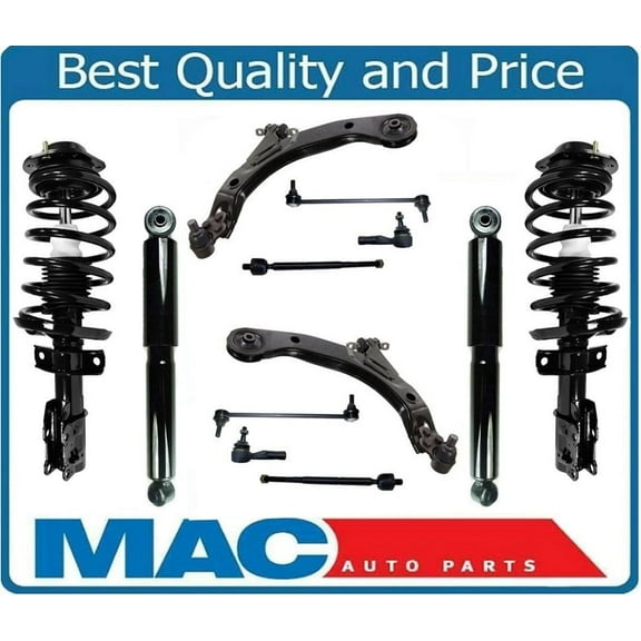 Front Struts Shocks Steel Control Arms for Chevrolet Cobalt Base 2.2L 05-10