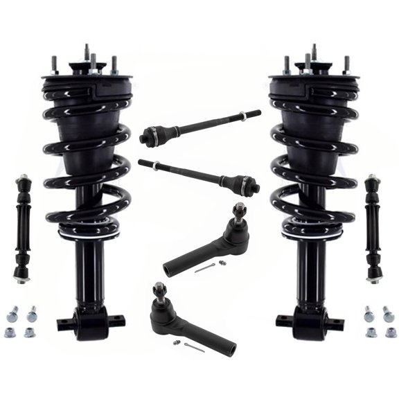 Front Struts Tie Rods Links For 2014-2018 Silverado 1500 4 Wheel Drive ZW7