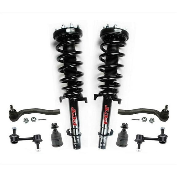 Front Struts Tie Rods Sway Bar Links for Acura TL SH 09-14 All Wheel Drive