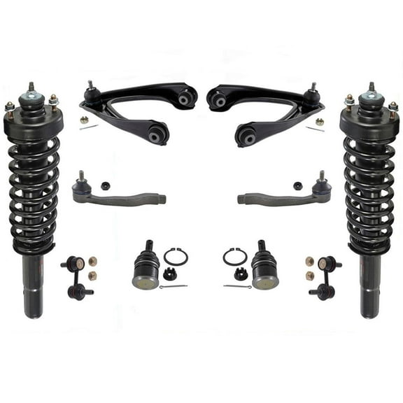 Front Struts Upper Control Arms Ball Joints Tie Rods Links For Honda CR-V 97-01