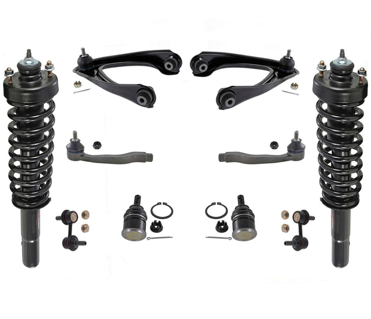 Front Struts Upper Control Arms Ball Joints Tie Rods Links For Honda CR