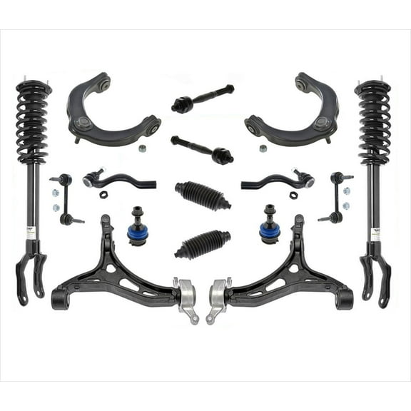 Front Struts Upper & Lower Arms BJ Tie Rods & Links Fits 2011-2015 Dodge Durango