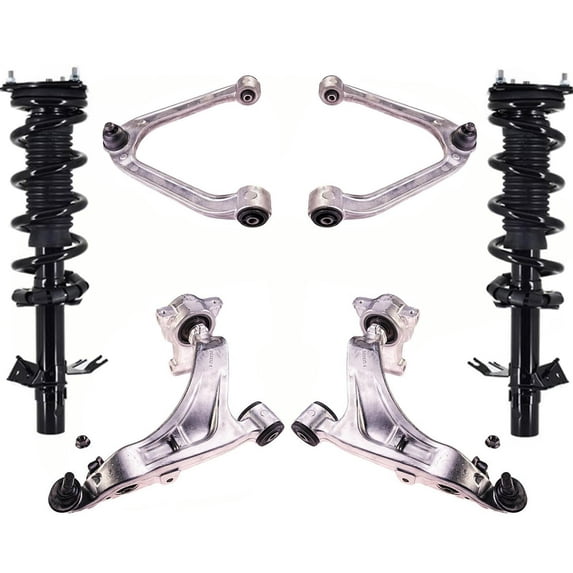 Front Struts Upper & Lower Control Arms For 14-17 QX70 3.7L All Wheel Drive