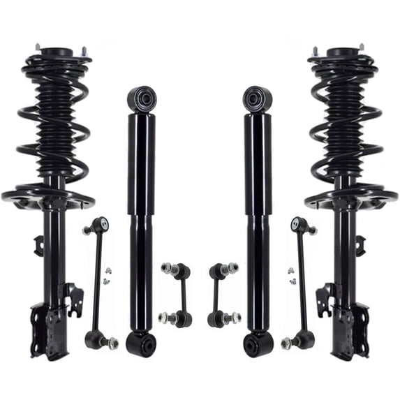 Front Struts W/ Coil Spring Rear Shocks & Links For Lexus RX450H 2016-2020