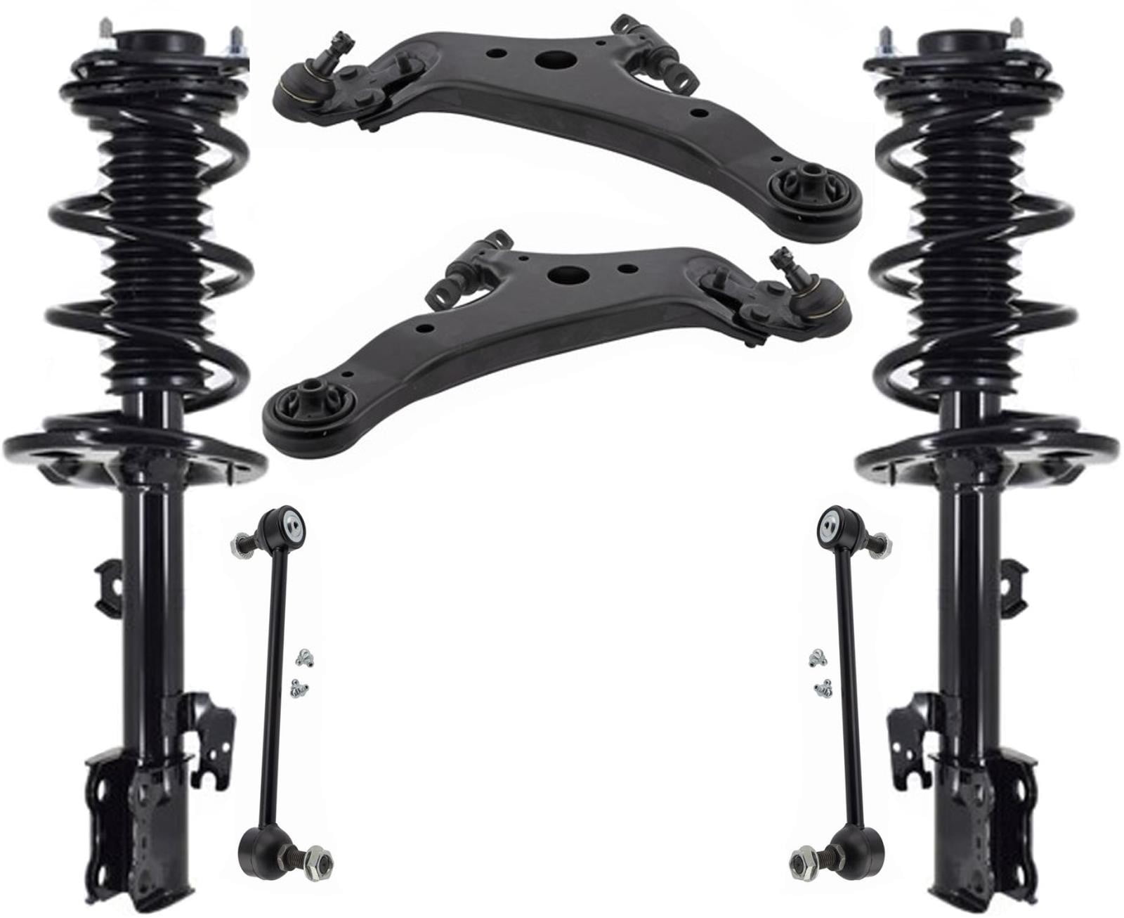 Front Struts W/ Coil for Spring Lower Control Arms & Sway Bar Assembly ...