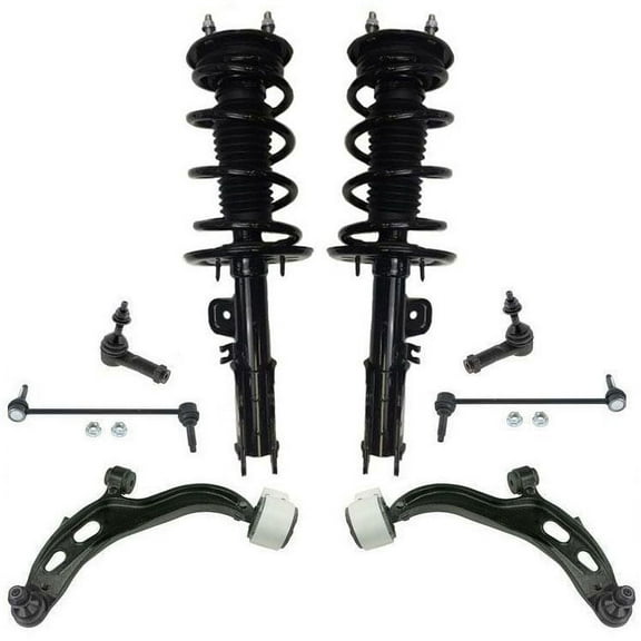 Front Struts and Steering Chassis 8pc Kit for Ford Taurus SHO 3.5L Turbo 2013-18