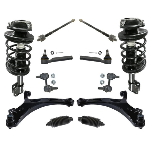 Front Struts with Control Arms Tie Rods Sway Bar Links for Subaru Outback 10-12