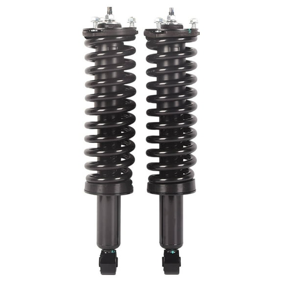Front Struts with Spring Pair - Complete Assembly for Enhanced Ride Quality-Pair Front Struts w/ Coil Spring