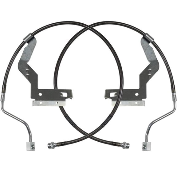 Front Suspension Extended Braided Brake Lines for 2017-22 F250 Super Duty