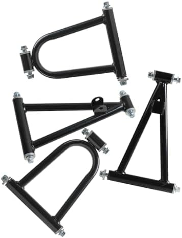 Front Suspension Shock Swing Arm Kit, 265mm Front Suspension Shock Upper Lower Swing Arm Kit For 70cc 90cc 110cc 125cc ATV 4 Wheelers Quad Bike Go Kart