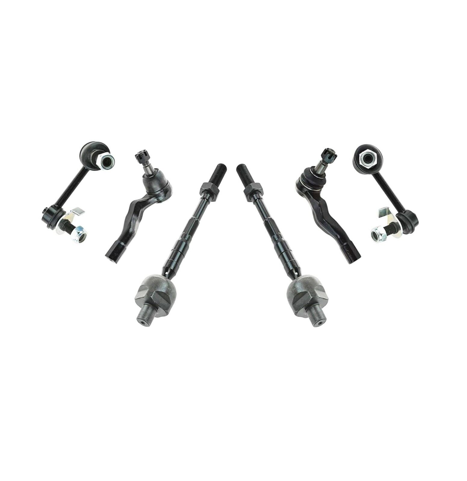 Front Suspension Stabilizer Sway Bar Links Tie Rod Ends Inner Outer