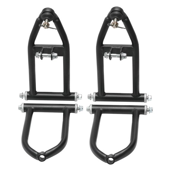 Front Suspension Swingarm Control Arms Kit, Heavy Duty Front Upper & Lower Swing Arm Rocker Assembly, for 50cc 70cc 90cc 110cc 125cc 150cc ATV Quad Go Kart Buggy Drift Trike 4 Wheelers Mini Bike